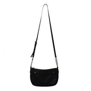 MICHAEL KORS leather black adjustable crossbody bag